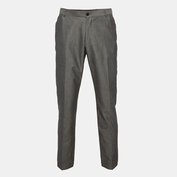 Emporio Armani Grey Gabardine Regular Fit Pants Xxl